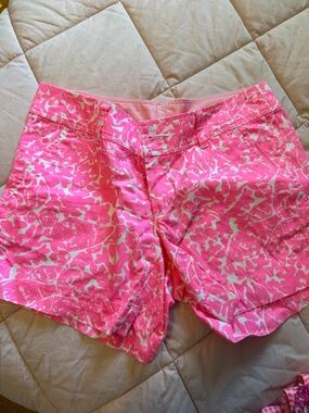 Lilly Pulitzer Pink Printed High-Waist Shorts